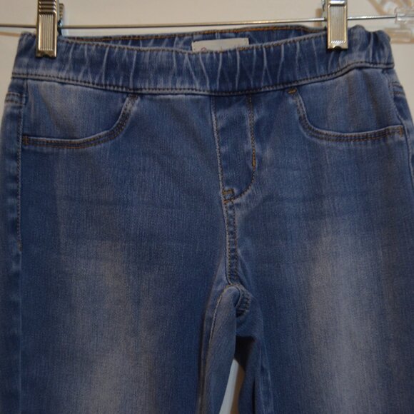 So Blue Jeans Stretch Elastic Belt No Fastener Cotton-Poly-Spand Girls Pants 12 - Picture 3 of 9